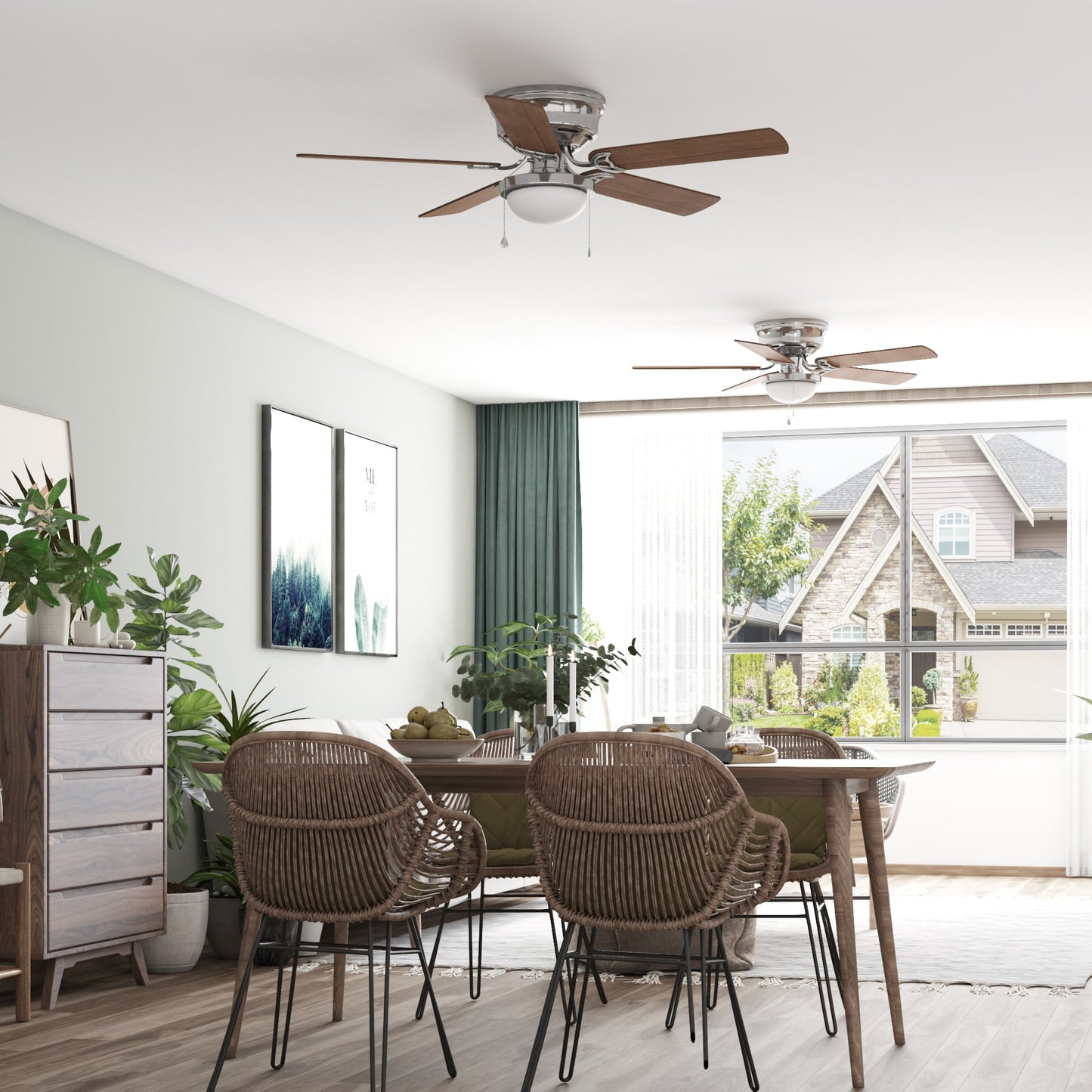 Harbor Breeze Armitage 52" Brushed Nickel Fan