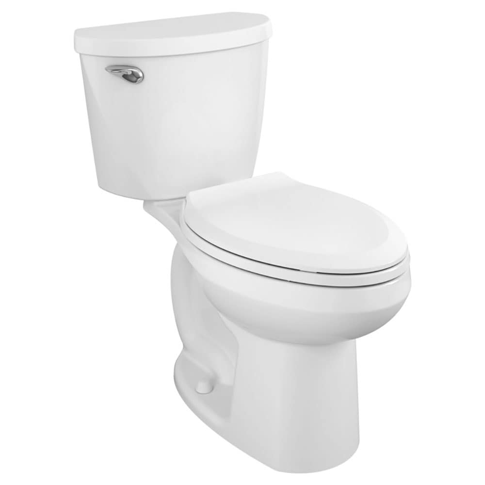 American Standard White Elongated Toilet, 12-in