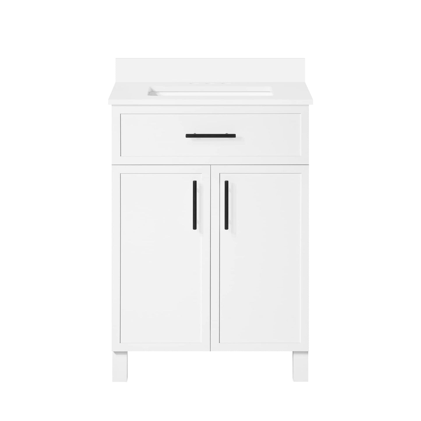 Style Selections Dolton 24-in White Vanity Sink