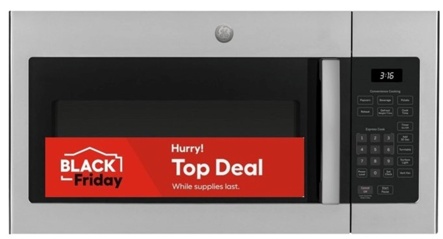 GE 1.6-cu ft 1000W Over-the-Range Microwave