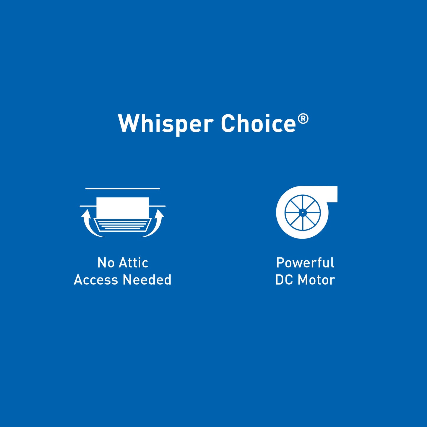 Panasonic WhisperChoice DC 0.3-Sone 150-CFM