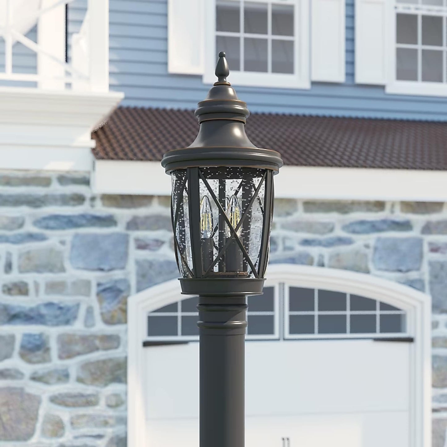 allen + roth Castine 19.5" Bronze Lantern