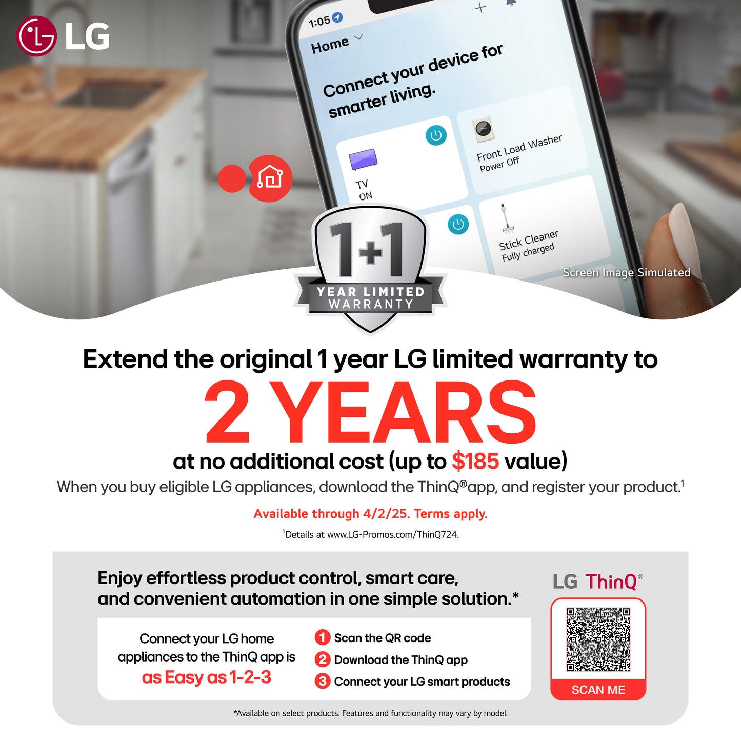 LG 5-cu ft Ventless Front Load Washer Dryer Combo