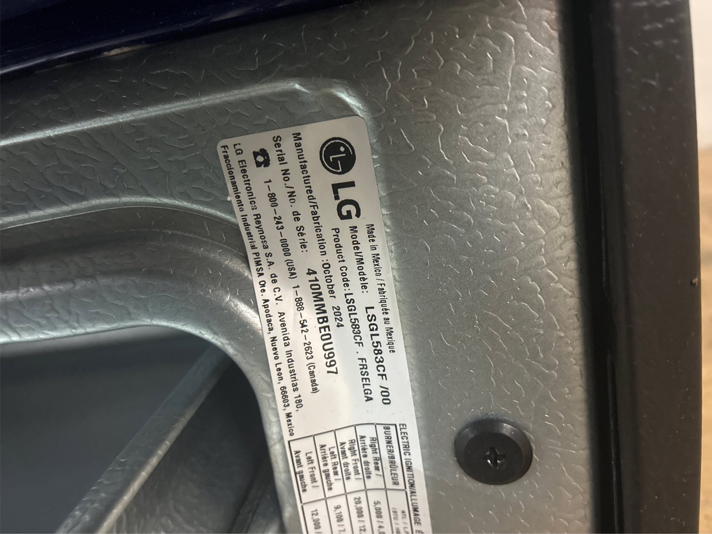 LG STUDIO 30" 5-Burner Gas Range