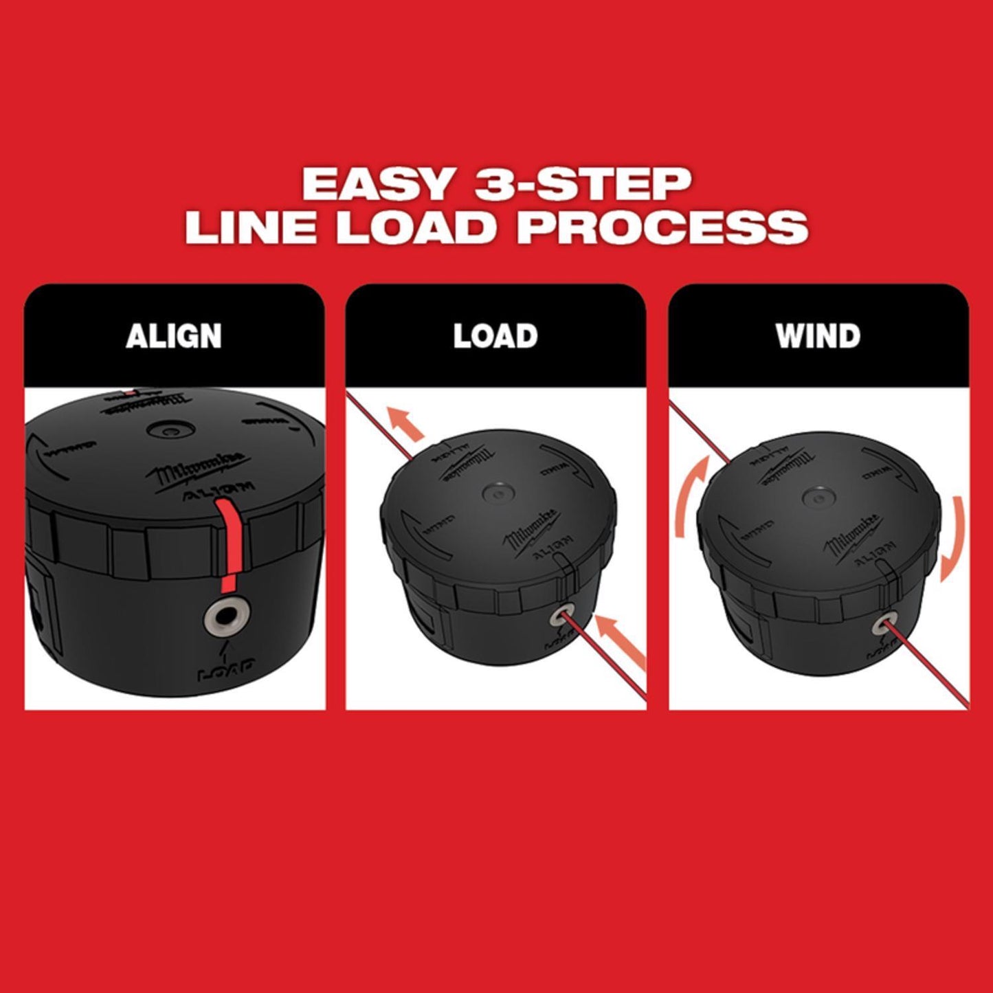 Milwaukee .080 in. D X 25 ft. L Trimmer Head