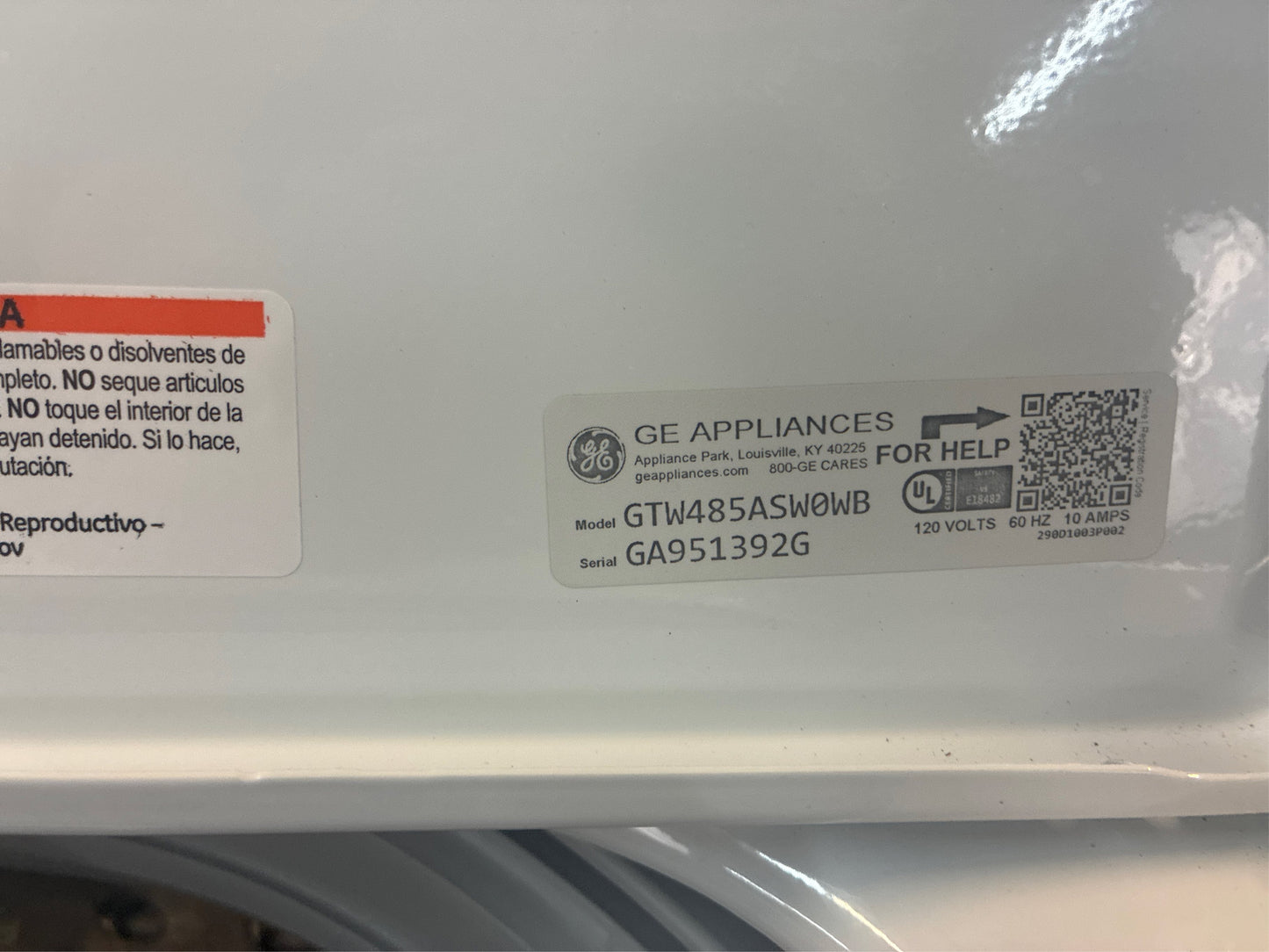 GE 4.5-cu ft High Efficiency Top-Load Washer