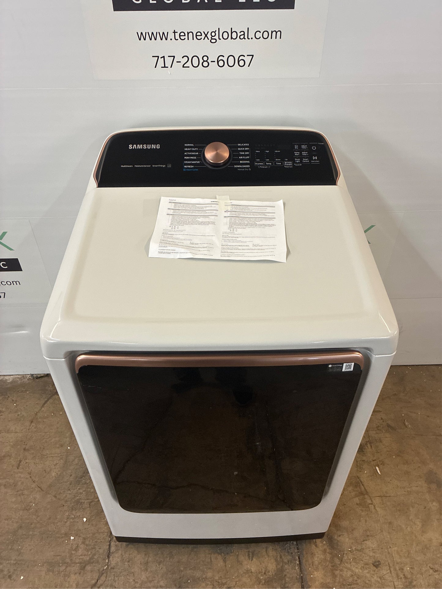 7.4 cu. ft. Electric Dryer, Ivory