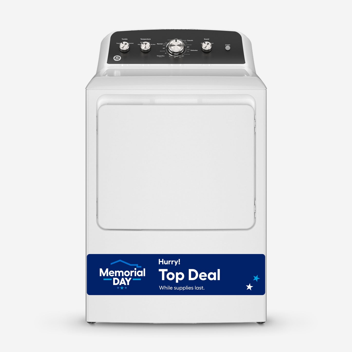 GE 7.2-cu ft Vented Electric Dryer ( White )
