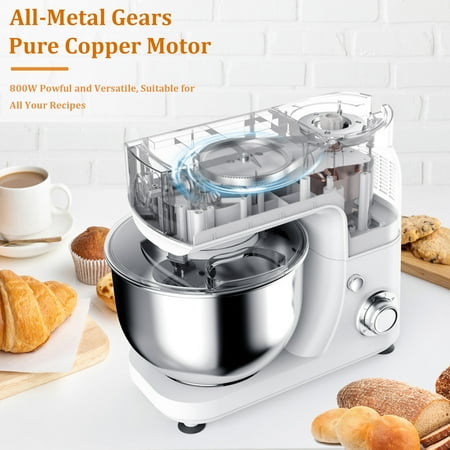 LINKChef Stand Mixer, 5.3QT 800W 6+P Speeds