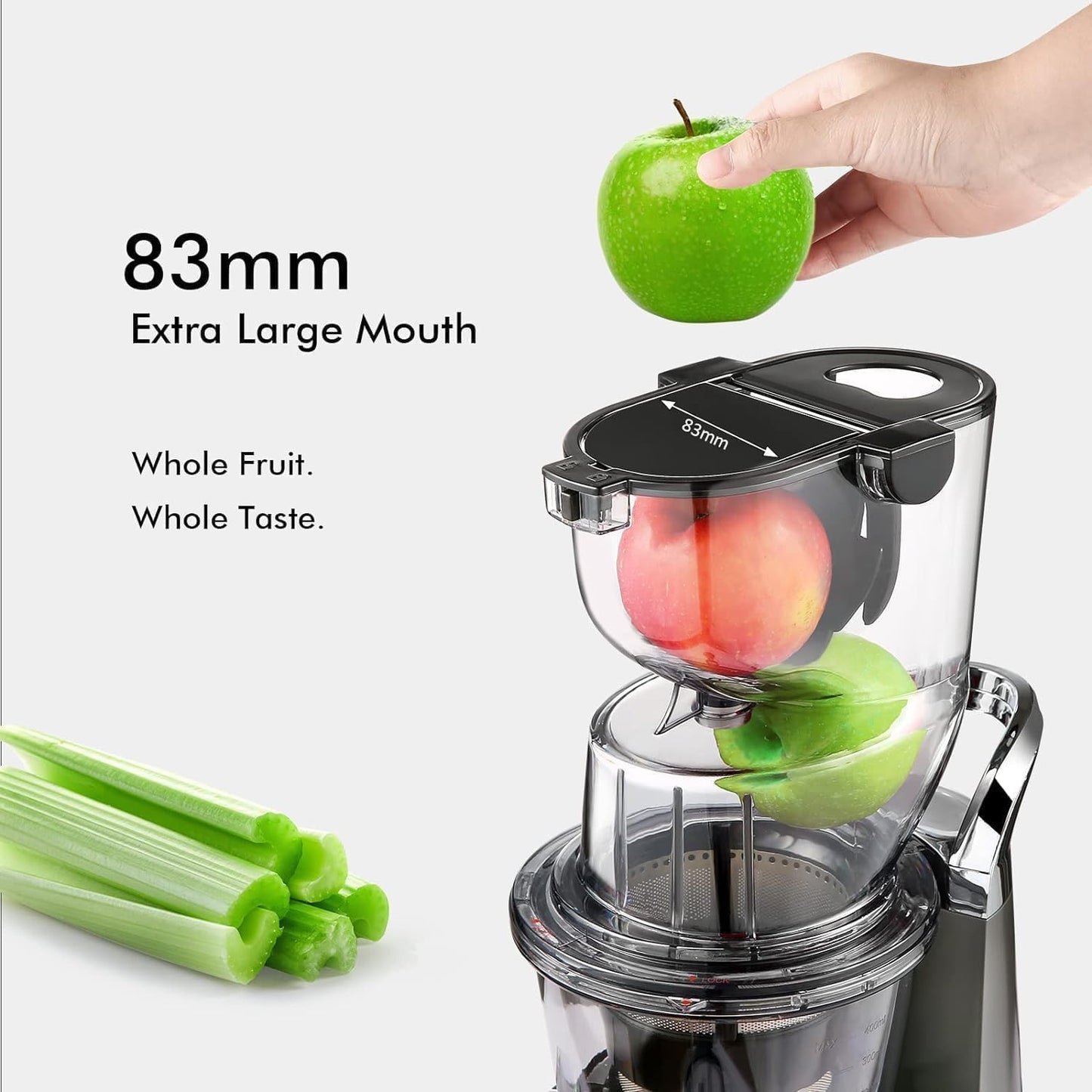 SiFENE Cold Press Juicer, Big Mouth 83mm
