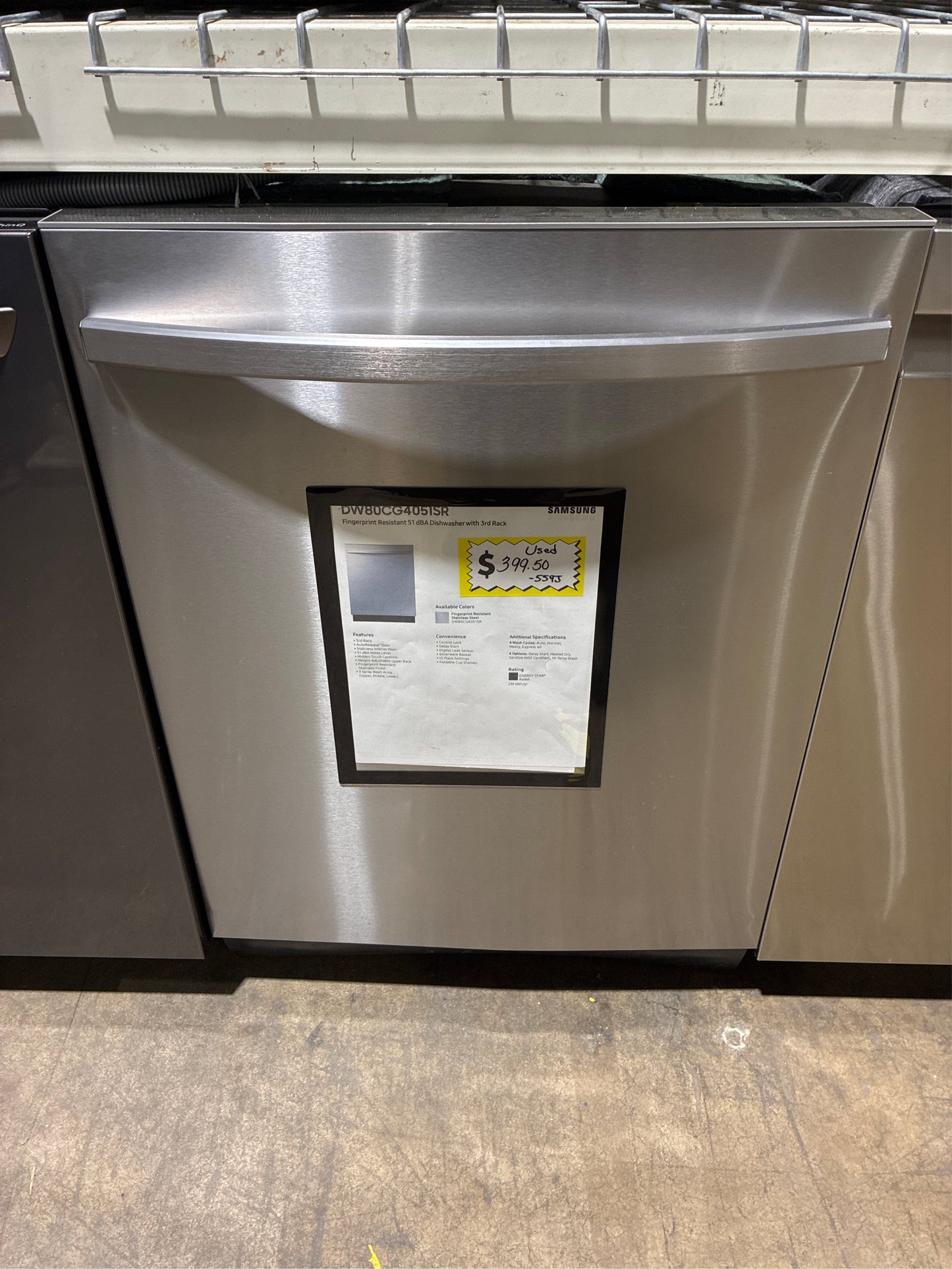 Fingerprint Resistant Dishwasher, 3rd Rack