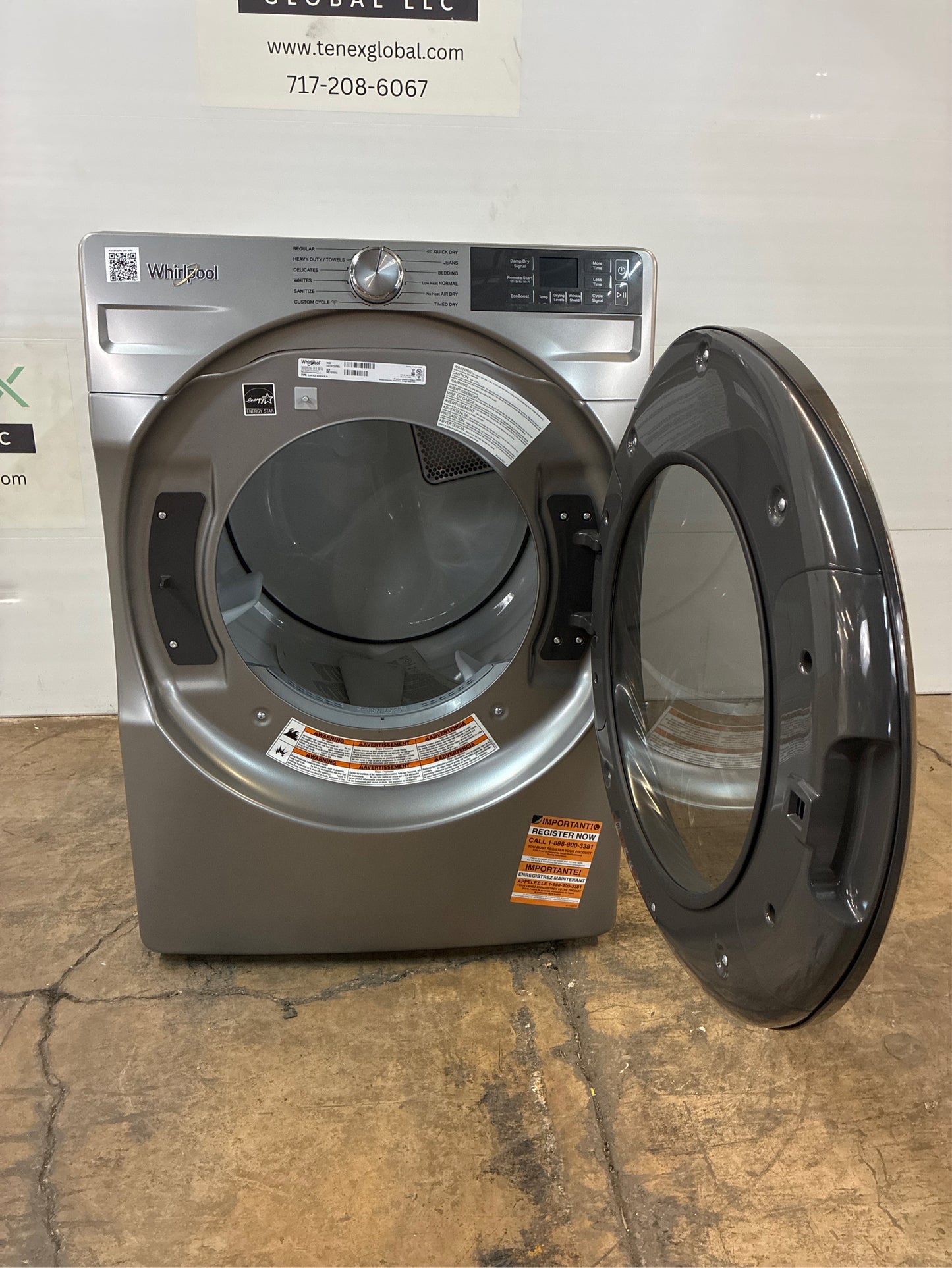Whirlpool 7.4 cu. ft. Electric Dryer in Silver