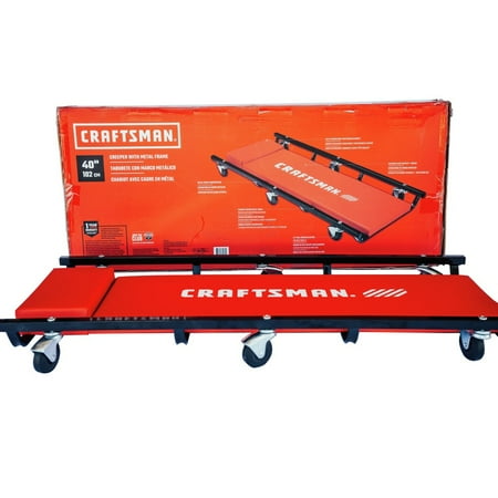 CRAFTSMAN Creeper with Metal Frame - Red/Black