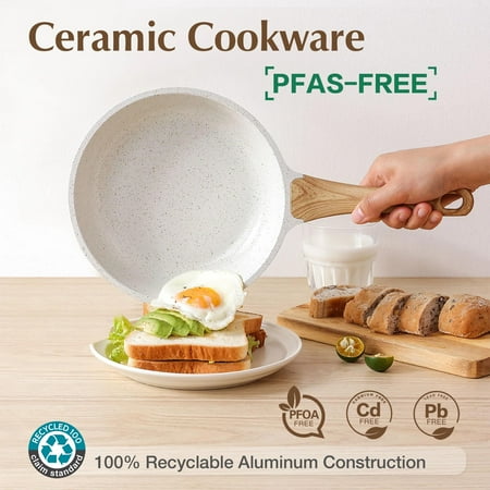 17-Piece Sensarte Nonstick Cookware Set