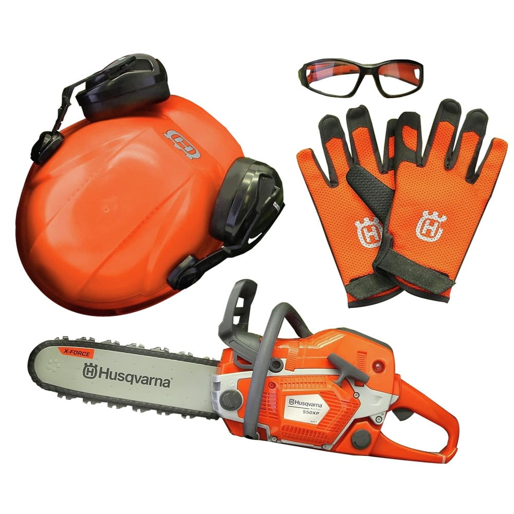 Husqvarna 531099502 550XP Toy Chainsaw and PPE Kit