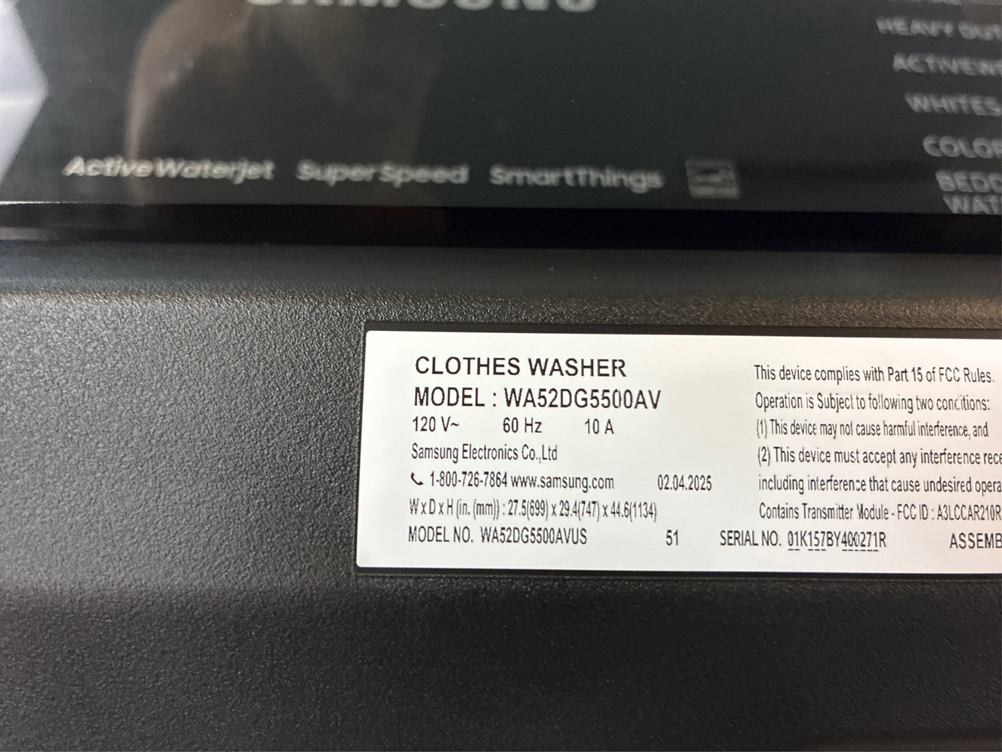 5.2 cu. ft. Smart Top Load Washer - Brushed Black