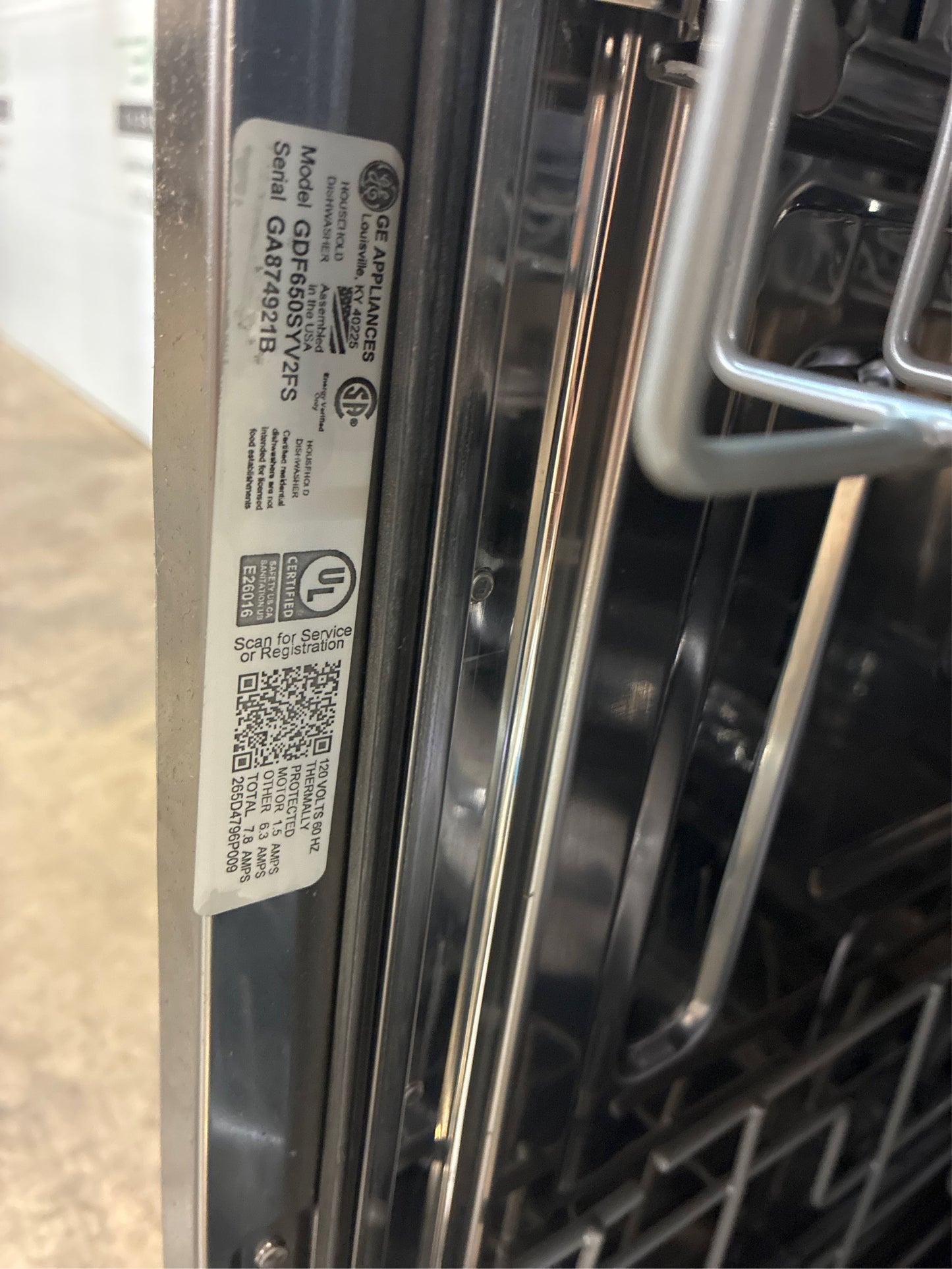 GE 24-in Dishwasher, 47dB, Stainless Steel