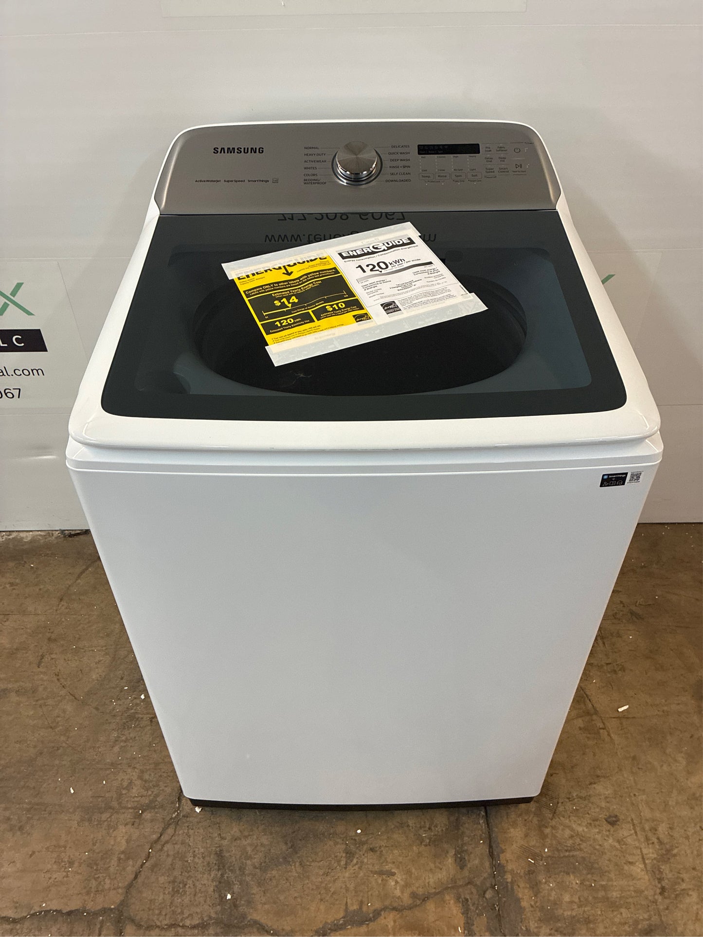 Samsung 5.2 cu. ft. Smart Top Load Washer, White