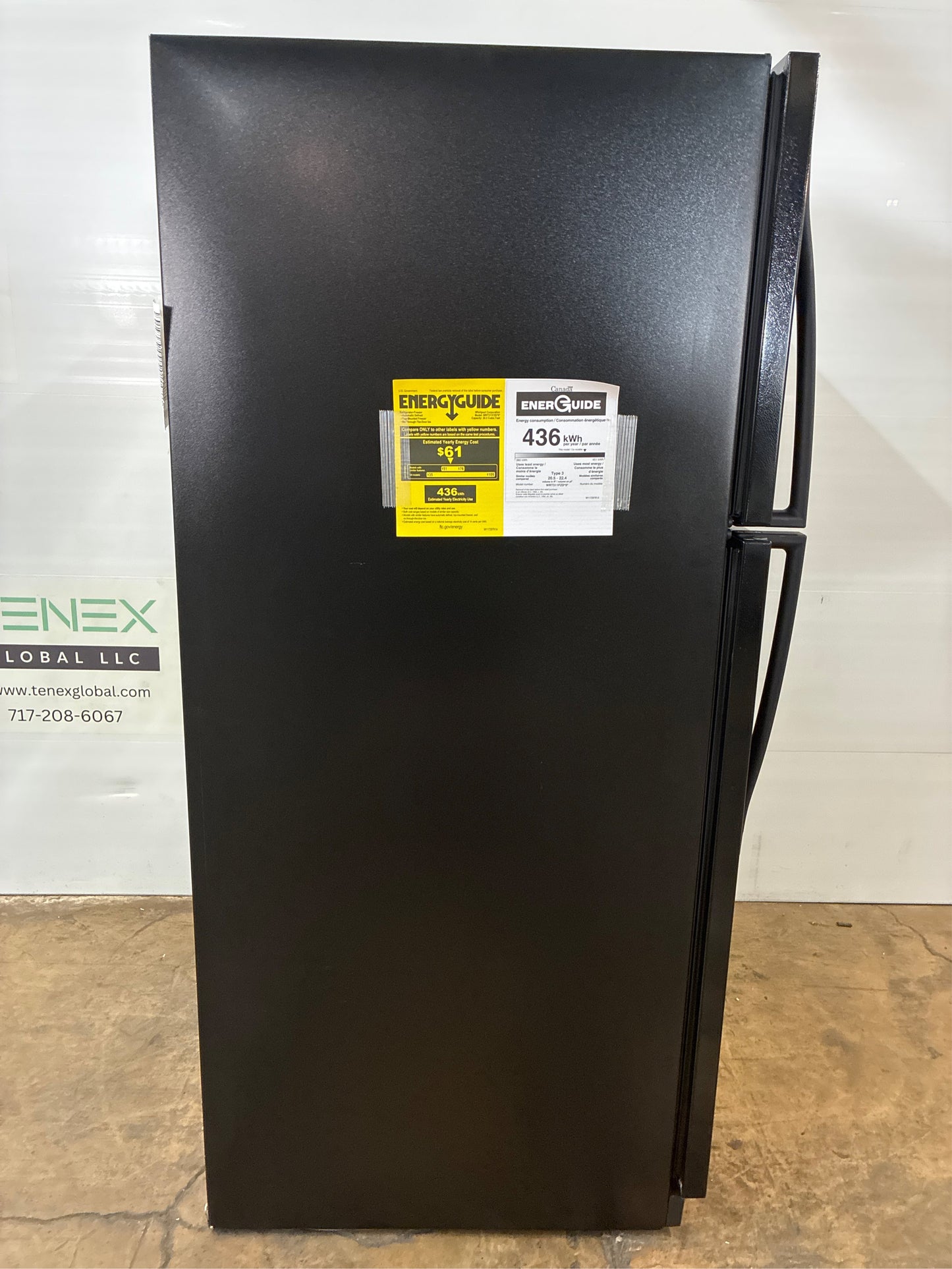 20.5 cu. ft. Top Freezer Refrigerator Black