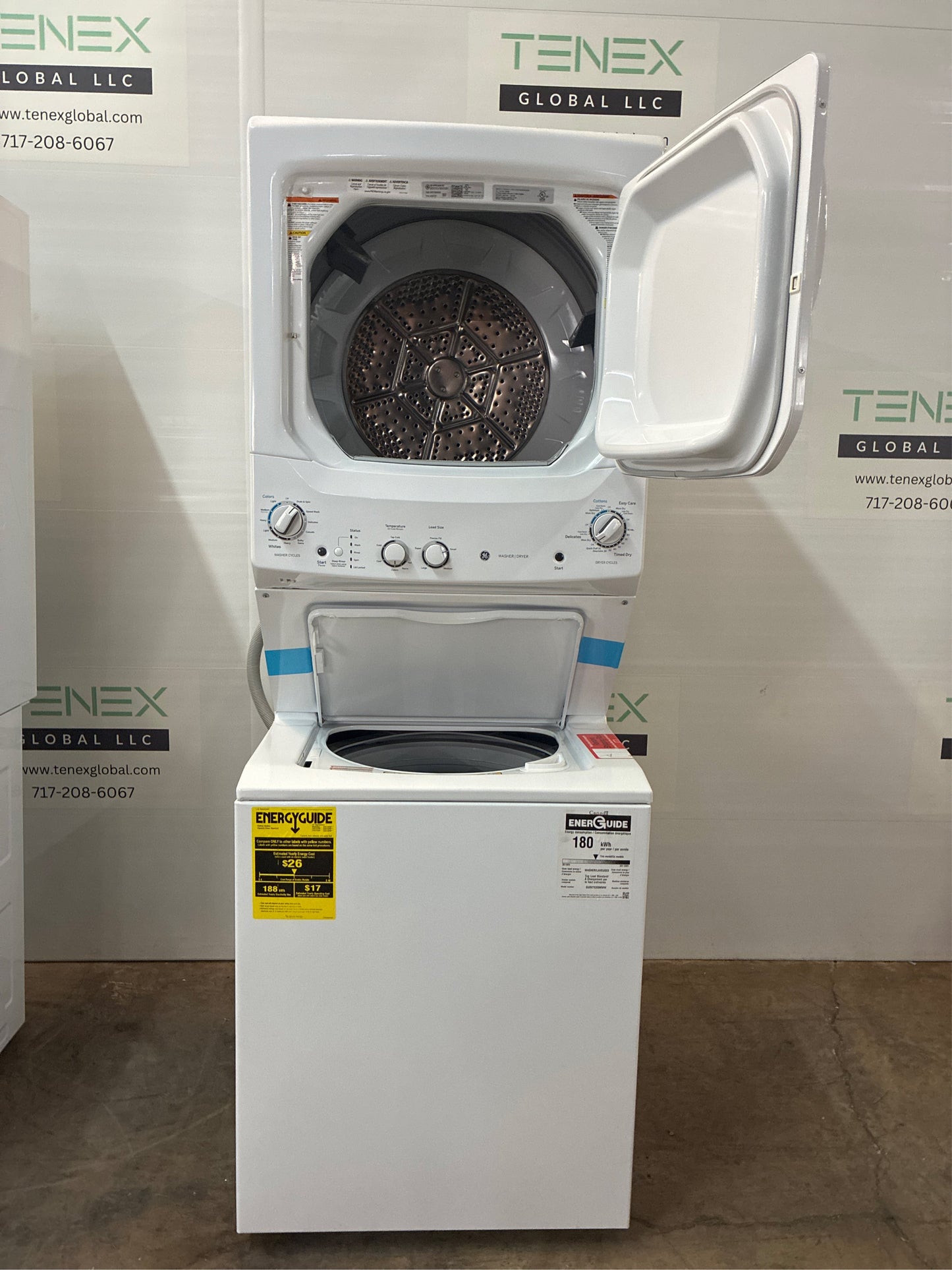 3.8 cu ft Washer 5.9 Gas Dryer Combo White