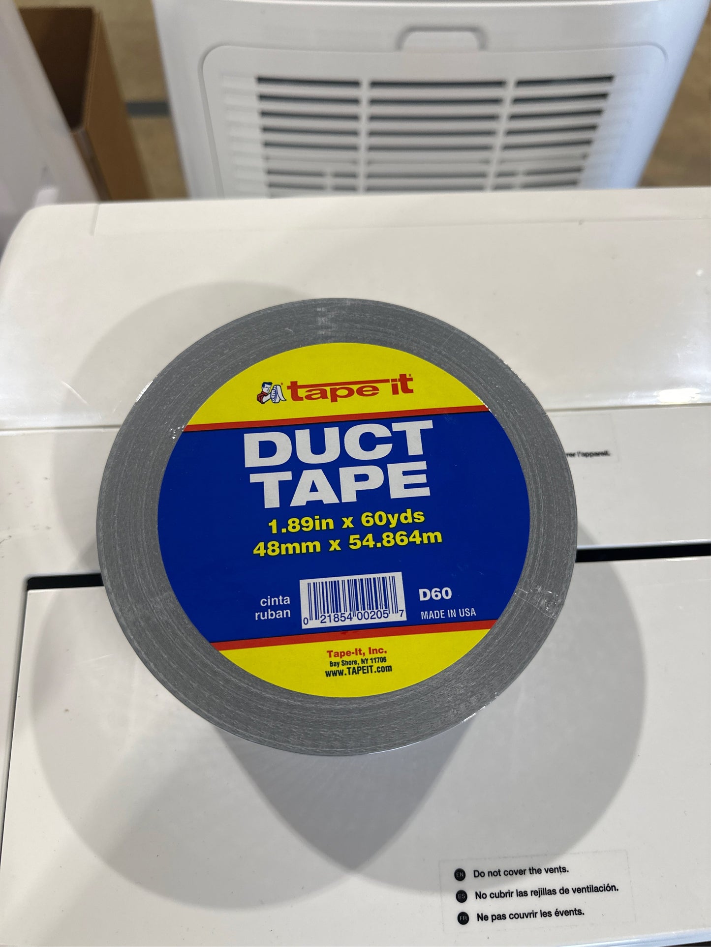 Tape-It Duct Tape Silver 1.89"x60yds