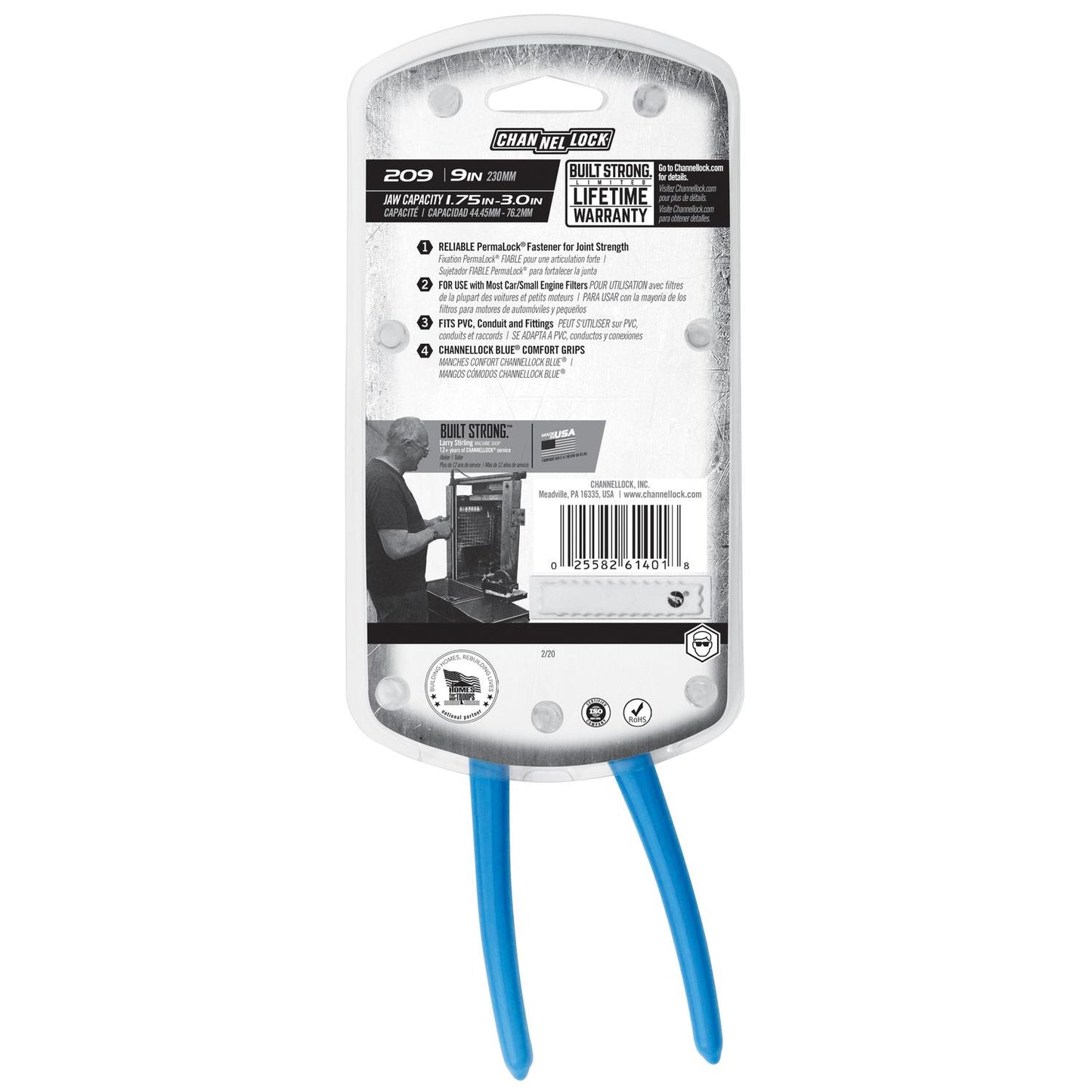 Channellock 9 in. Steel Oil Filter PVC Pliers