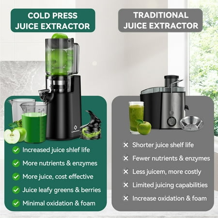 LINKChef Juicer, 4.1" Feed Chute