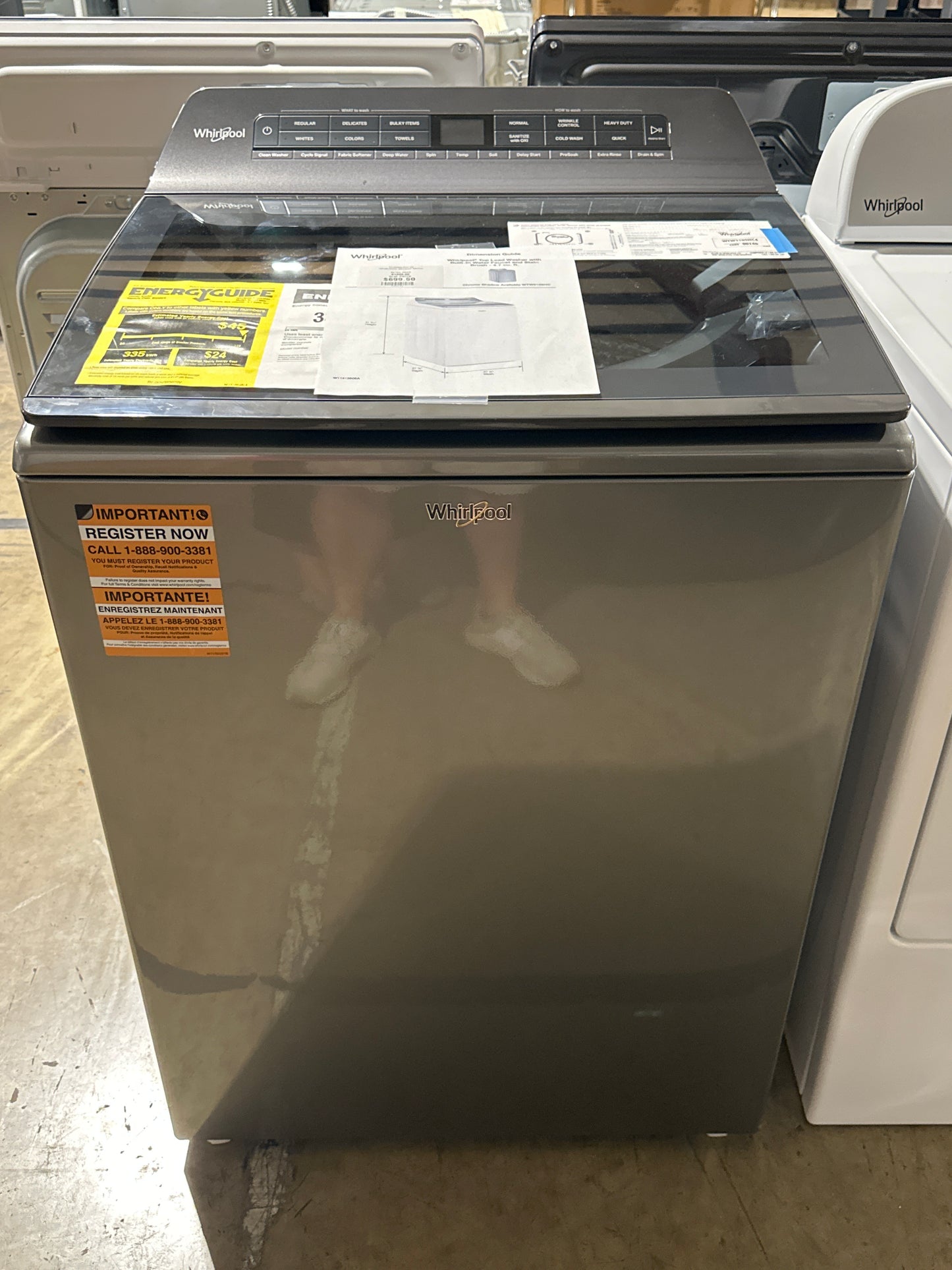 Whirlpool 4.7 cu. ft. Top Load Washer WTW5105HC