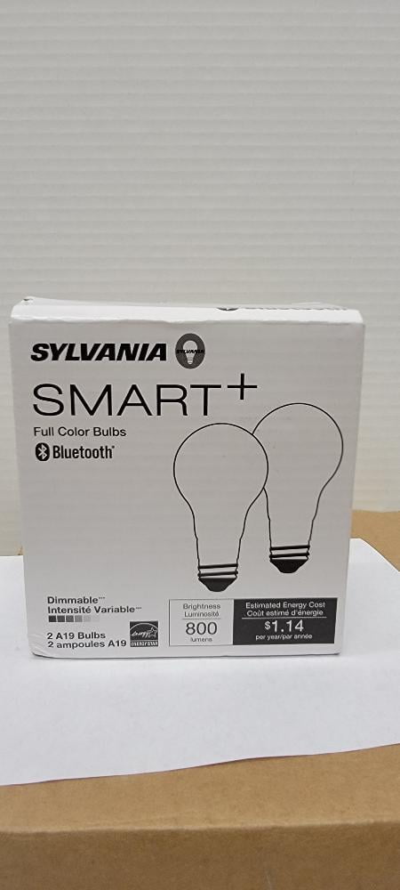 SYLVANIA Bluetooth LED Smart Light Bulb, 2-Pack