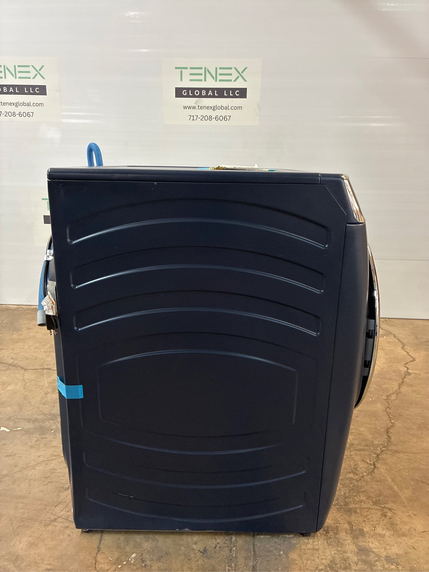 GE 5.3 cu. ft. Smart Front Load Washer, Sapphire Blue