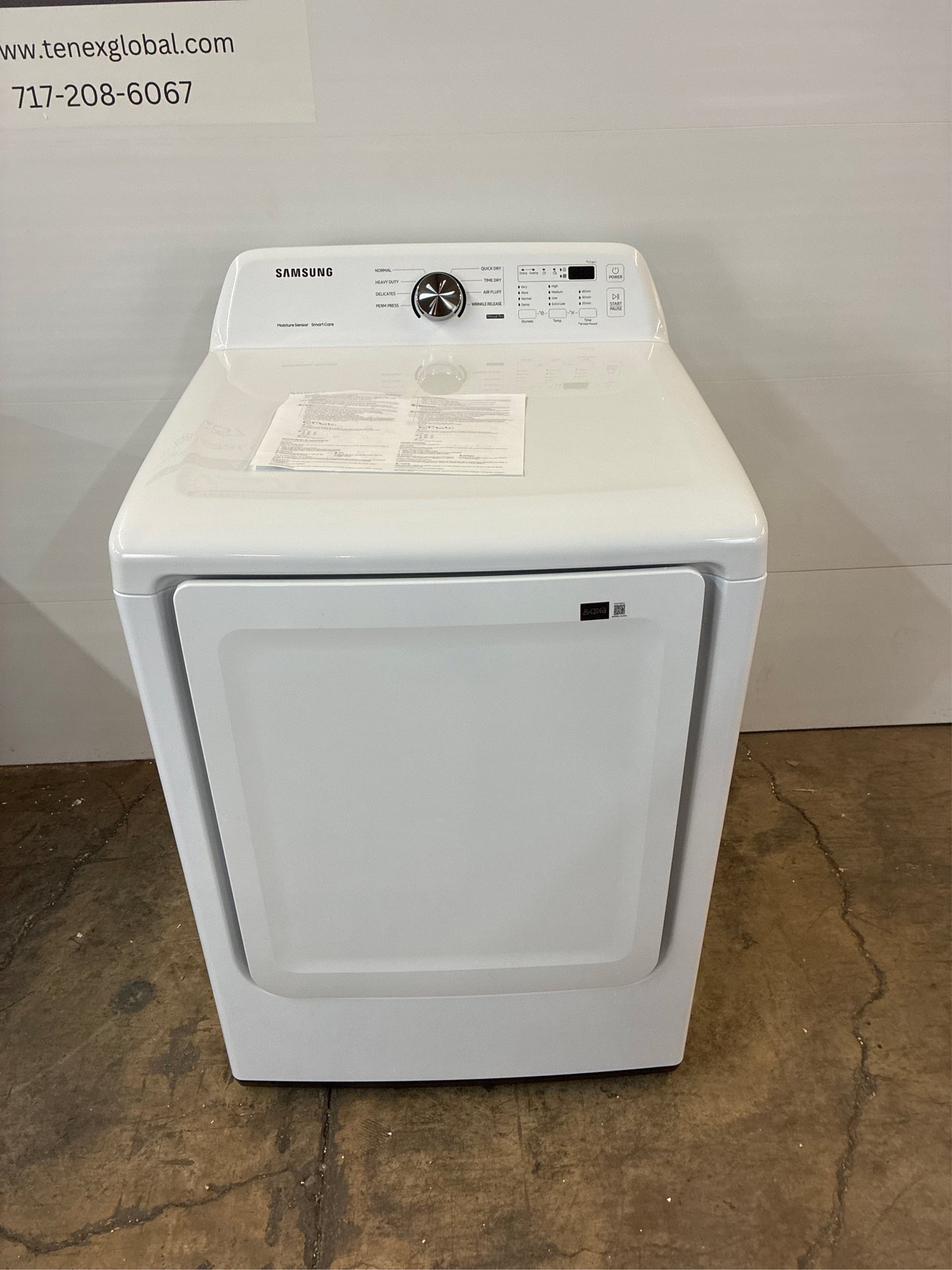 7.2 cu. ft. Electric Dryer with Sensor Dry in White