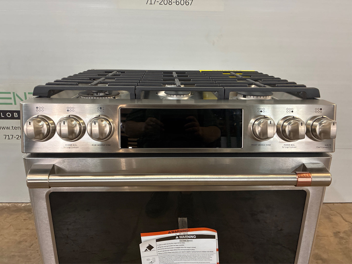 Café 30 in. Slide-In Gas Range, Stainless Steel