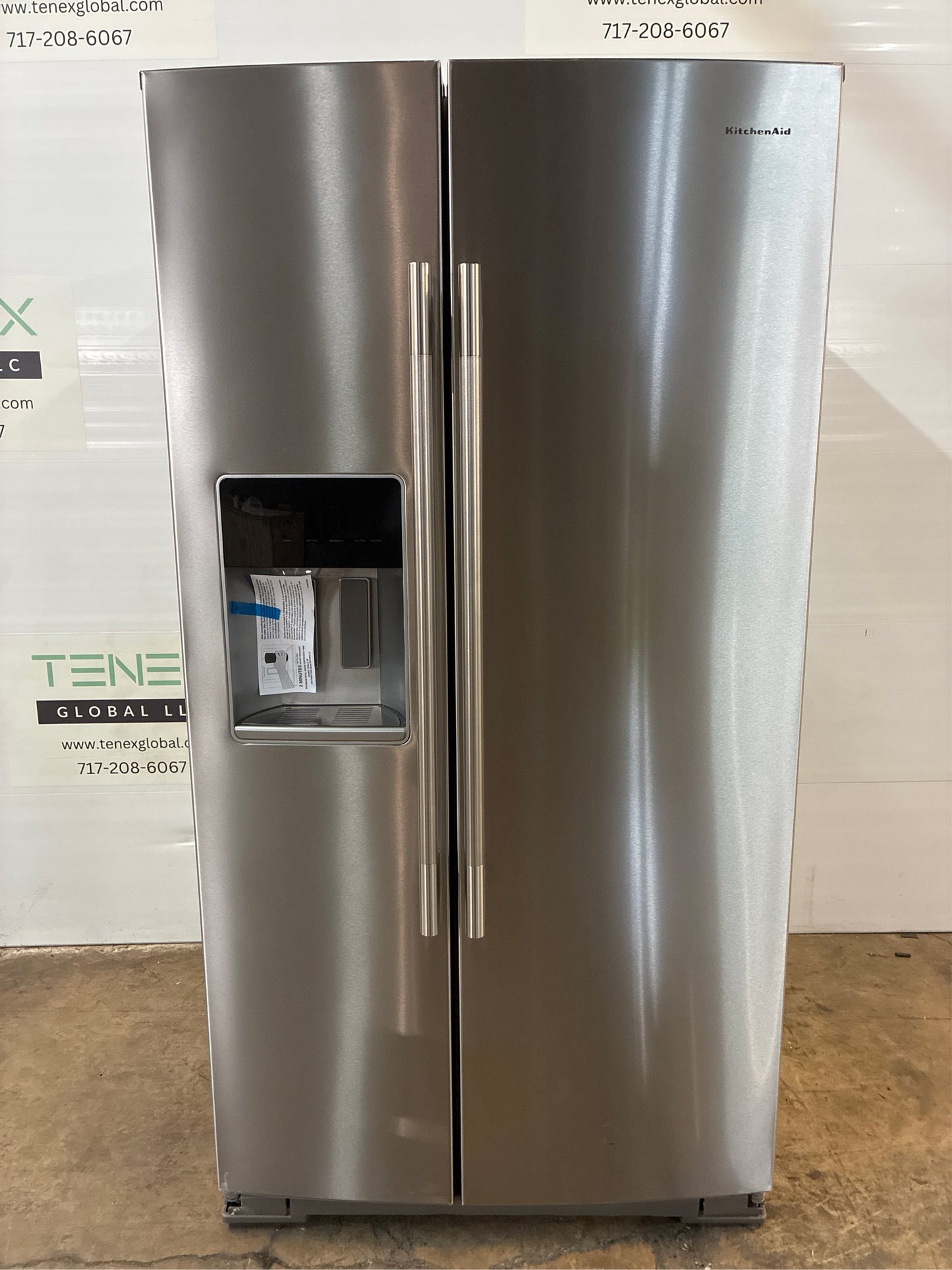 KitchenAid 36 in. Side-by-Side Refrigerator, Stainless
