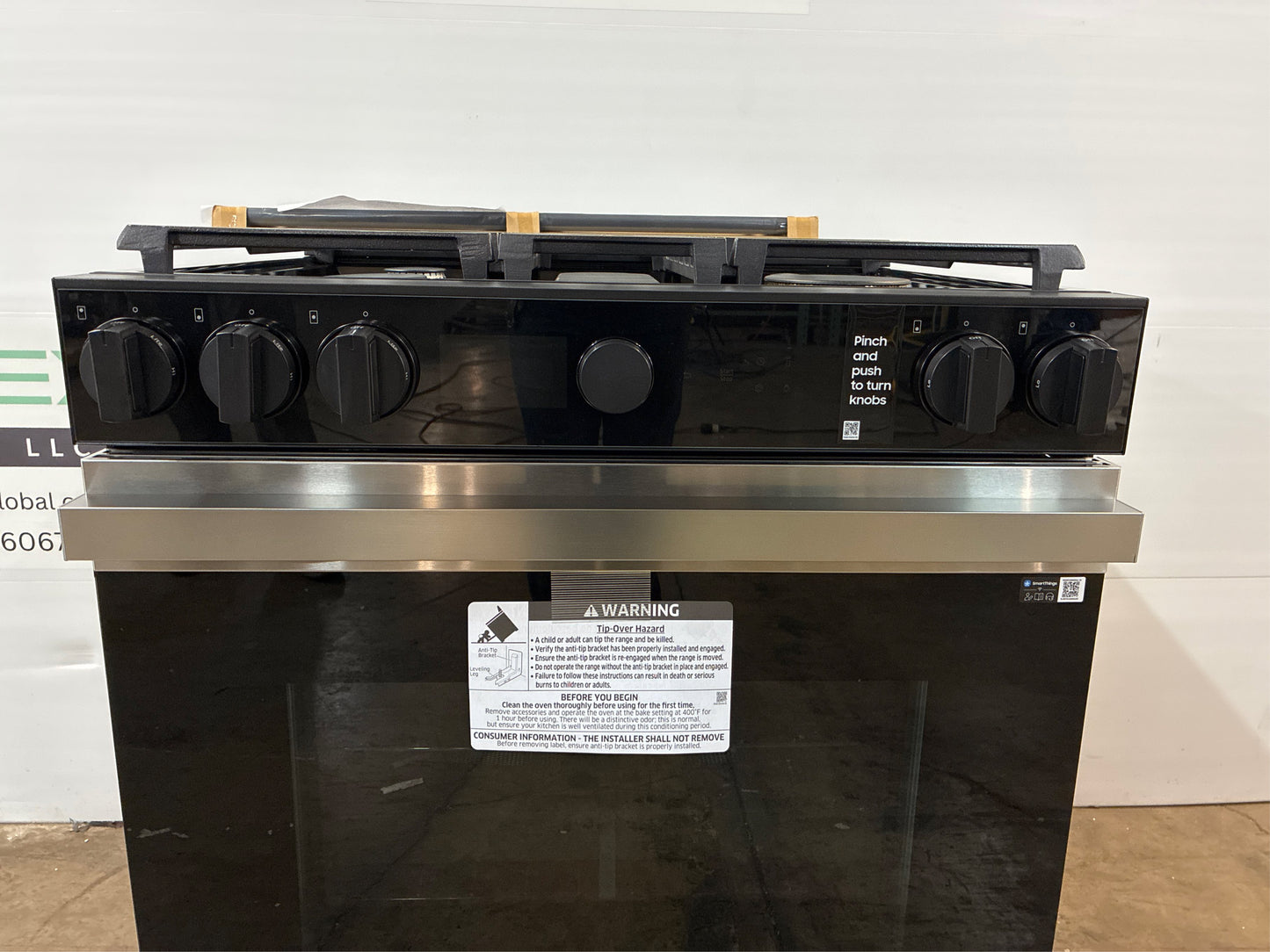 Bespoke 30 in. 6.0 cu. ft. 5 Burner Smart Slide-In Gas Range with Air Sous Vide & Air Fry in Stainless Steel