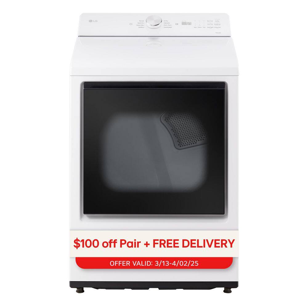LG 7.3 cu. ft. Electric Dryer, Wi-fi Enabled