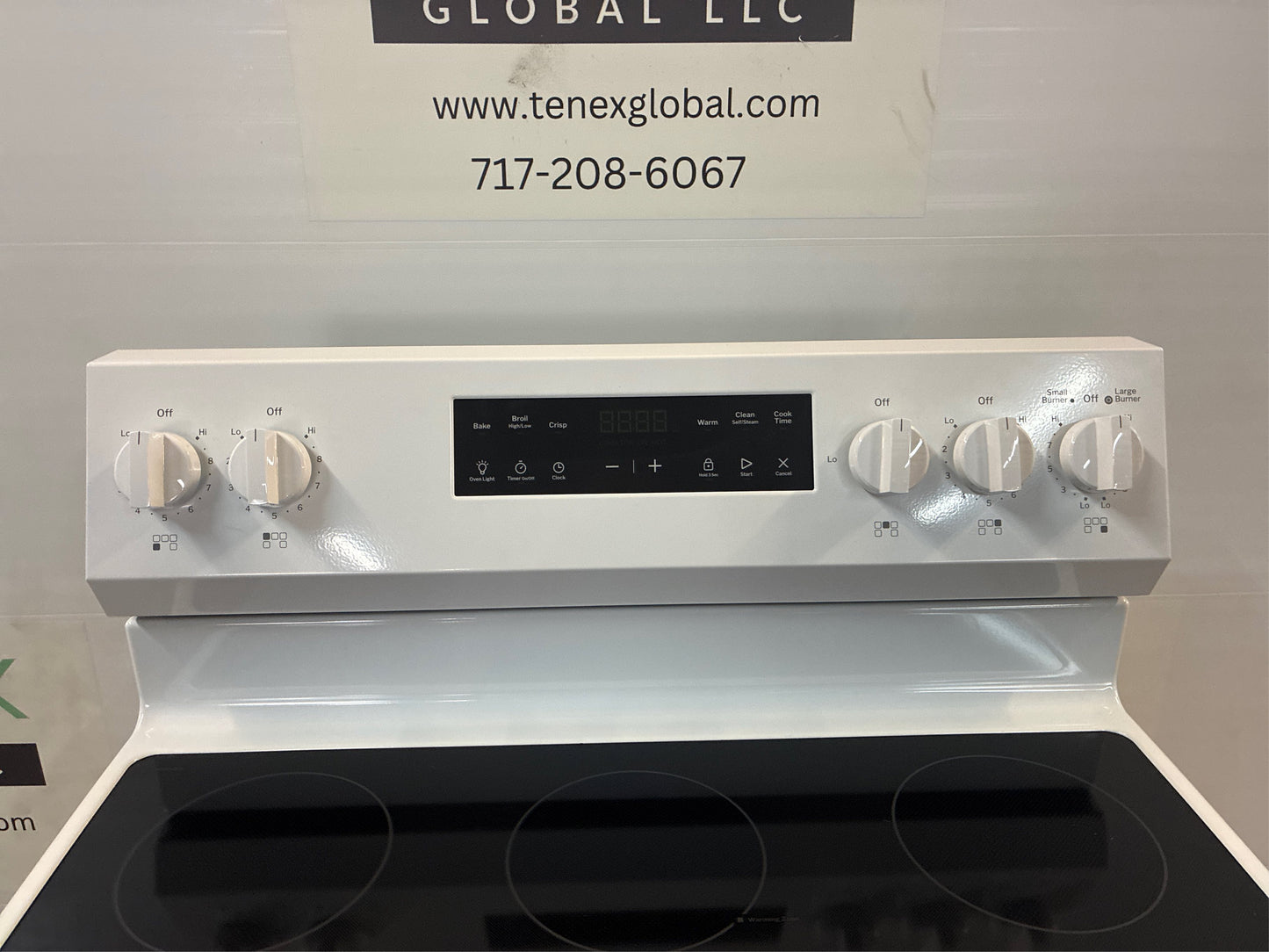 GE Crisp Mode 30-in Glass Top Electric Range