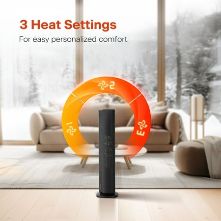 Pelonis 30" Digital Tower Heater, Black