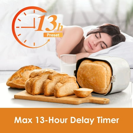 Kitchen in the box 2lb Bread Machine, White