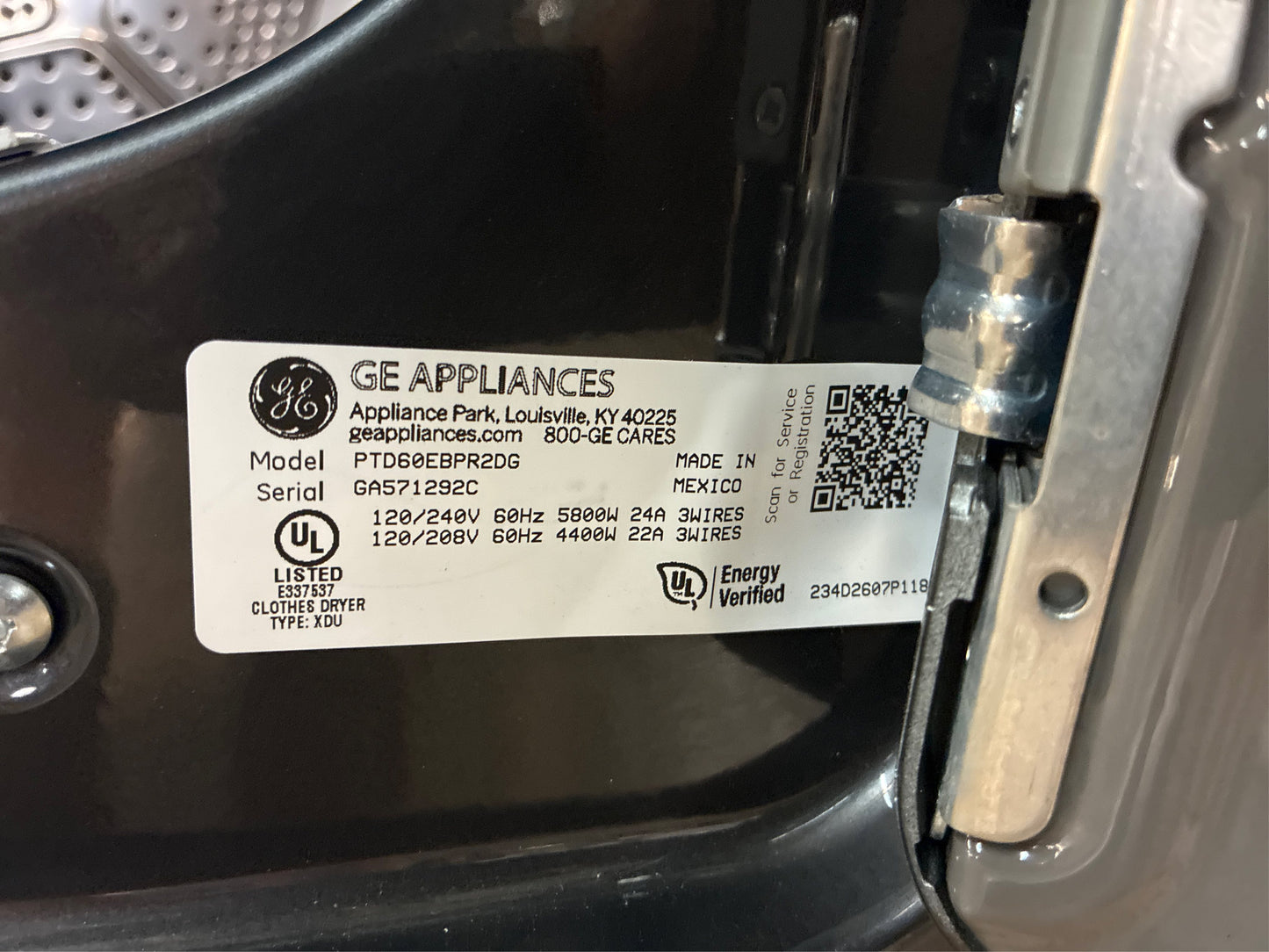 GE Profile 7.4-cu ft Electric Dryer (Gray)