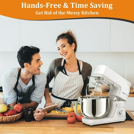 LINKChef Stand Mixer, 5.3QT 800W 6+P Speeds