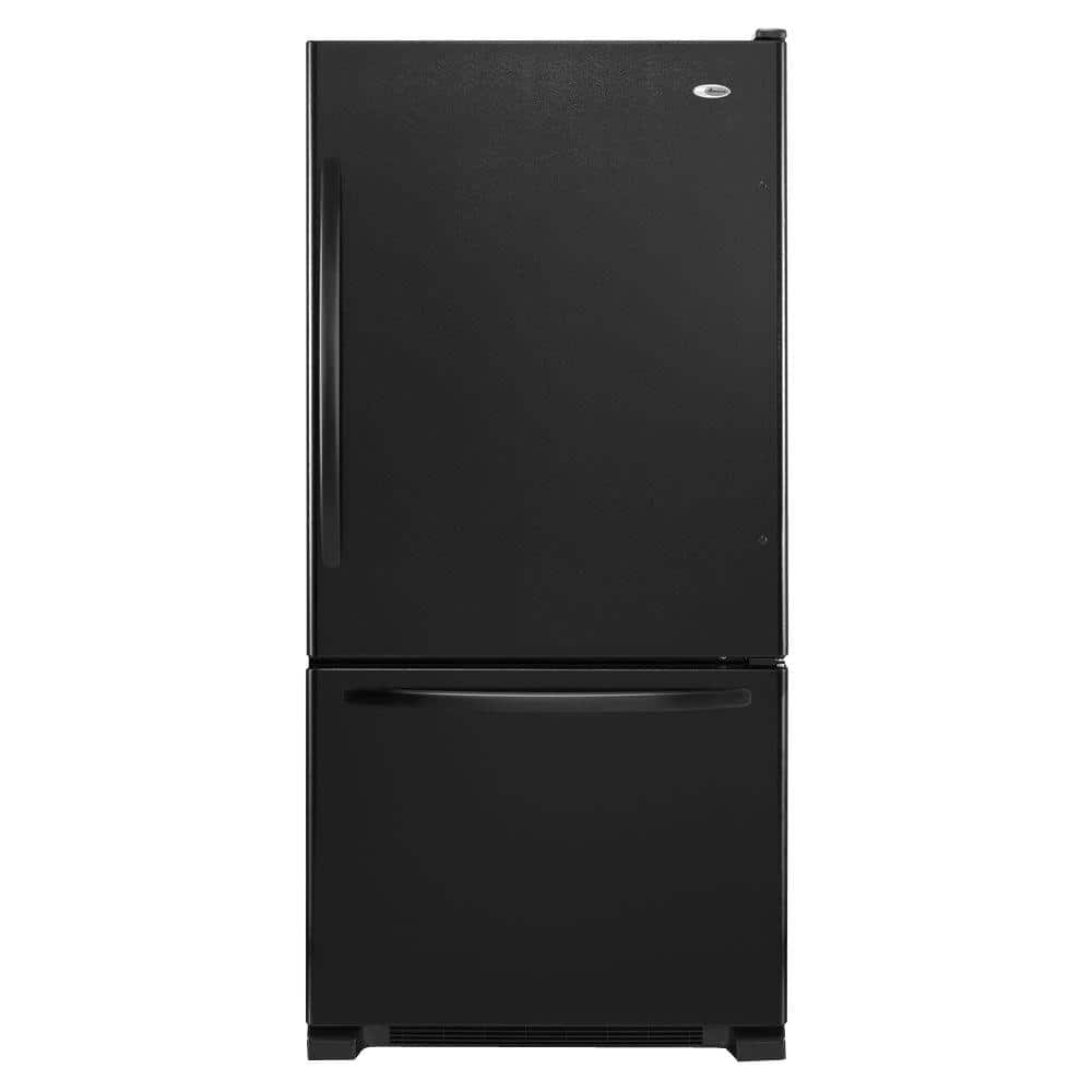 Amana 22 cu. ft. Bottom Freezer Fridge, Black