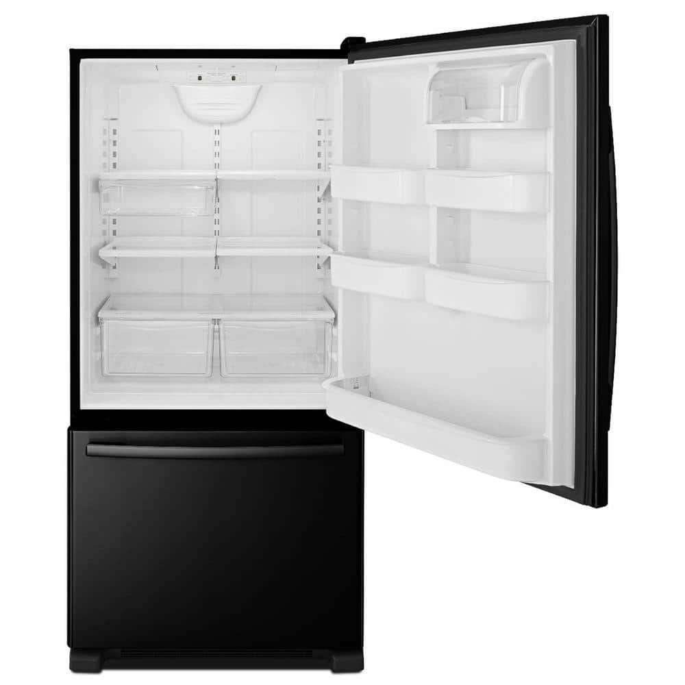 Amana 22 cu. ft. Bottom Freezer Fridge, Black