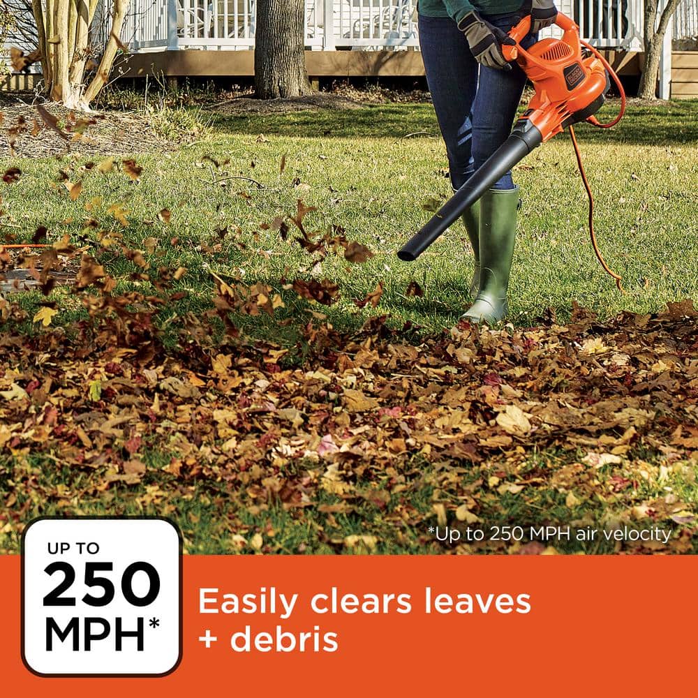 12 AMP 250 MPH 400 CFM 3-In-1 Backpack Blower