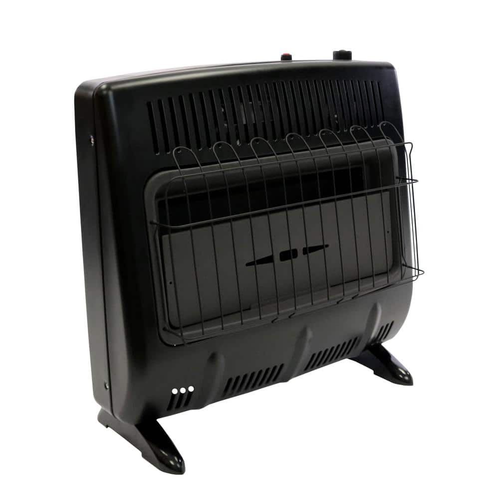 30,000 BTU Vent Free Blue Flame Heater - Black