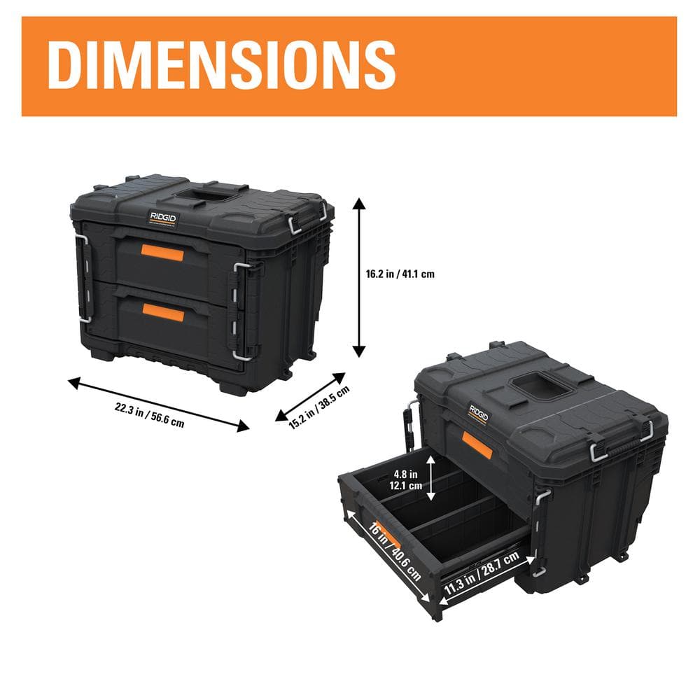 2.0 Pro Gear 22" XL Modular Tool Box Storage