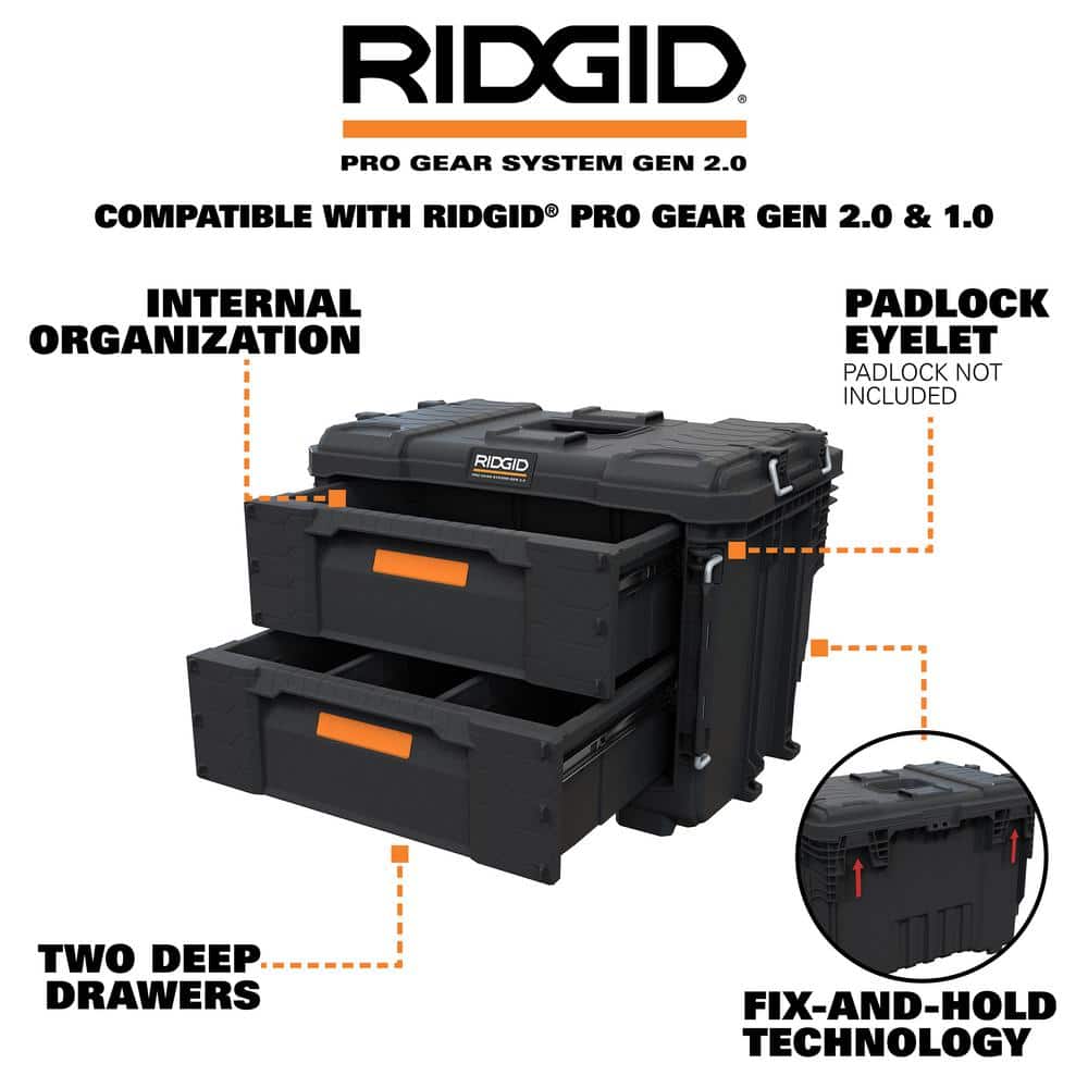 2.0 Pro Gear 22" XL Modular Tool Box Storage
