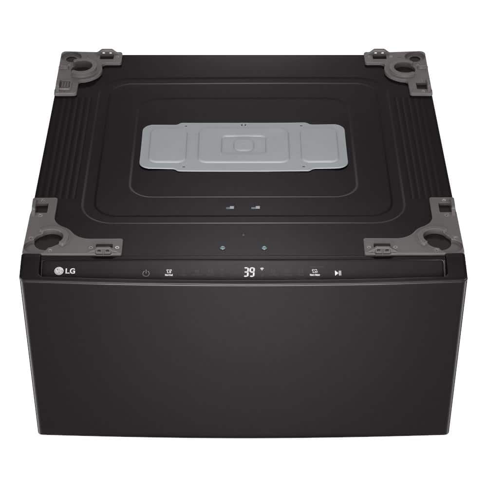 LG 27 in. Pedestal Front Load Washer Black Steel