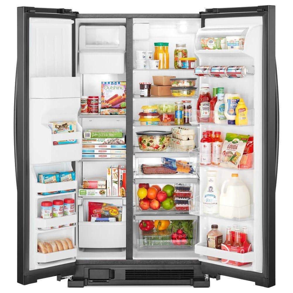 21.4 cu. ft. Side by Side Refrigerator in Black