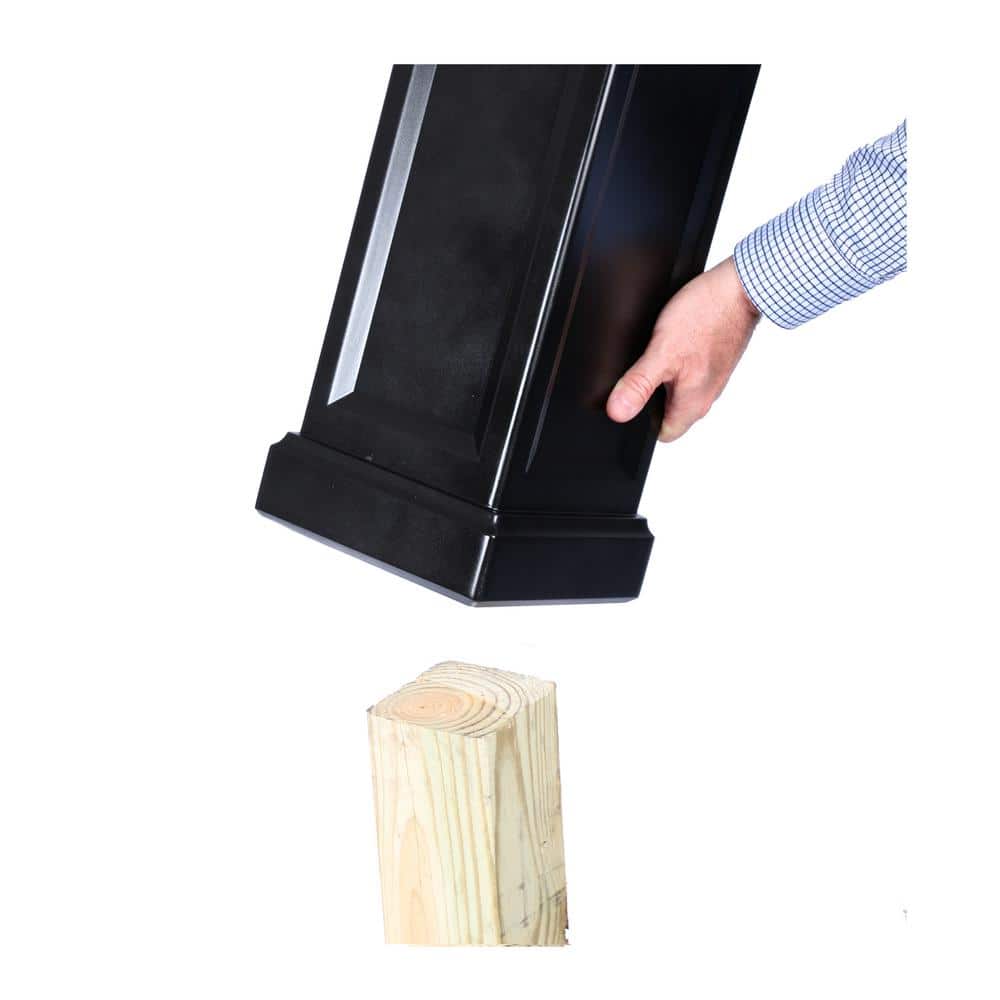 Postal PRO Craftsman Mailbox & Post Kit, Black