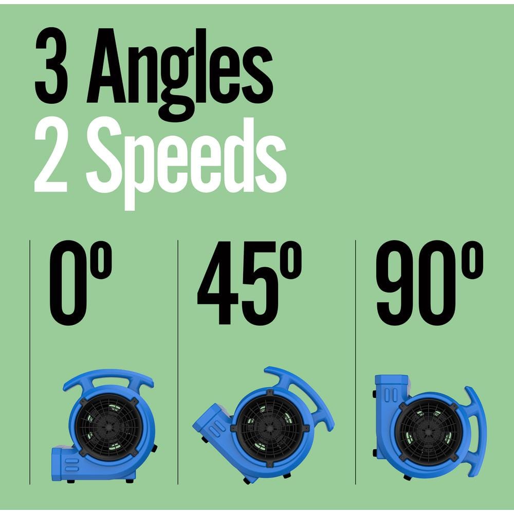 1/8 HP Floor Blower Fan - Blue